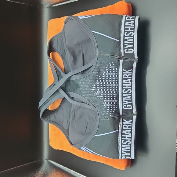 Gymshark Bralette Darker Grey to Black with Purple Highlights Size X Sm. - Picture 6 of 6